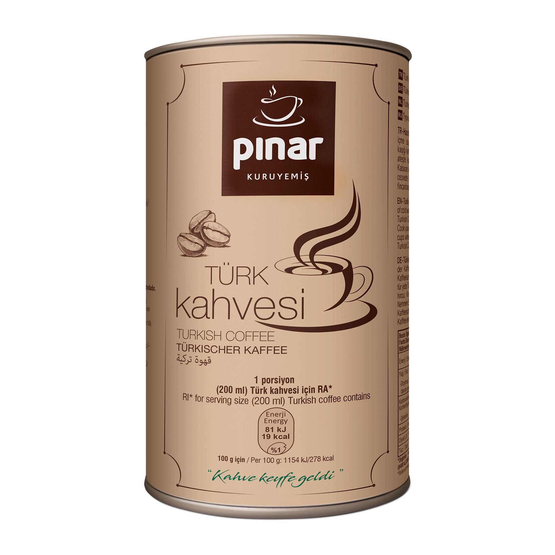 Pınar Kahve 250 Gr Teneke