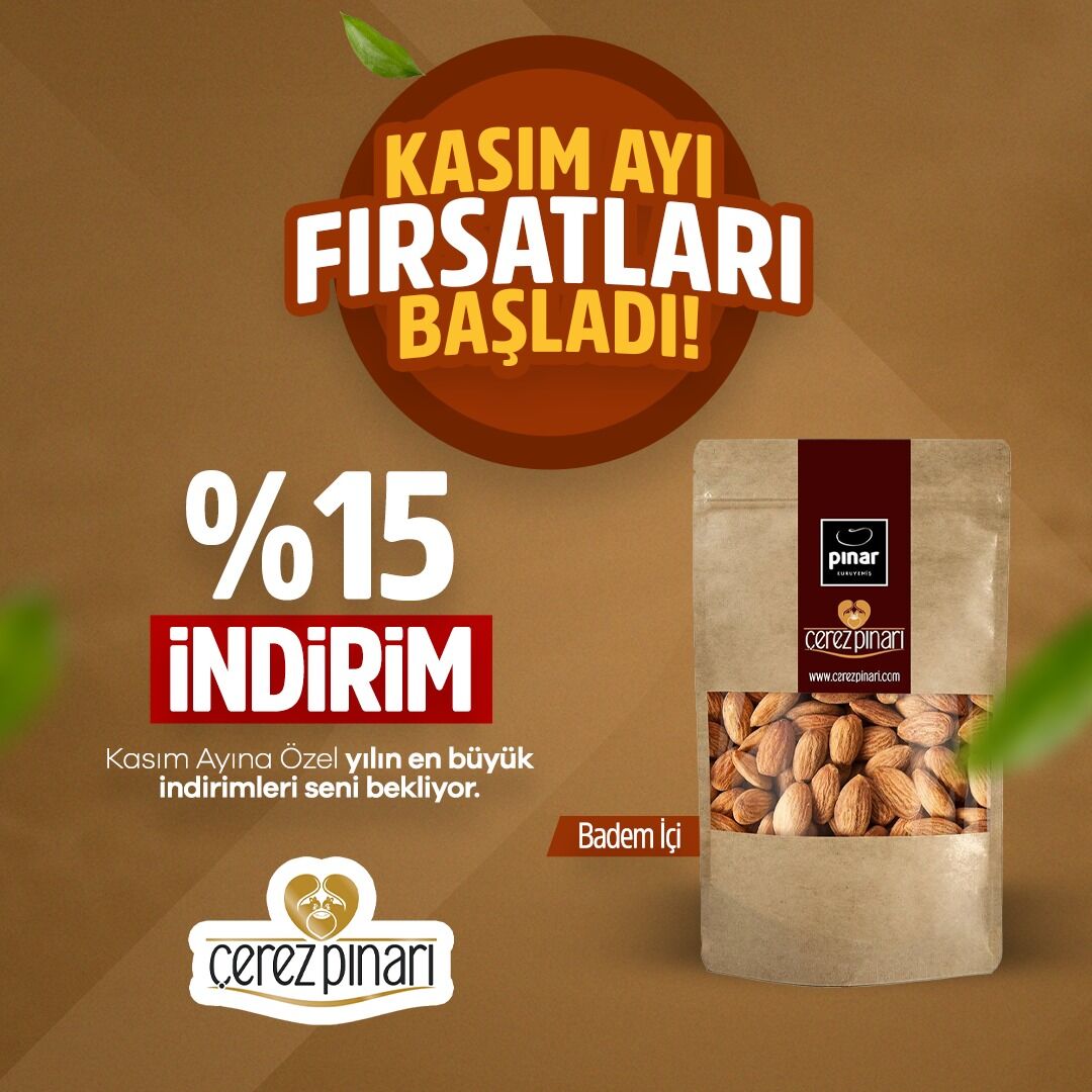 Kasım Ayı İndirmli Badem İçi