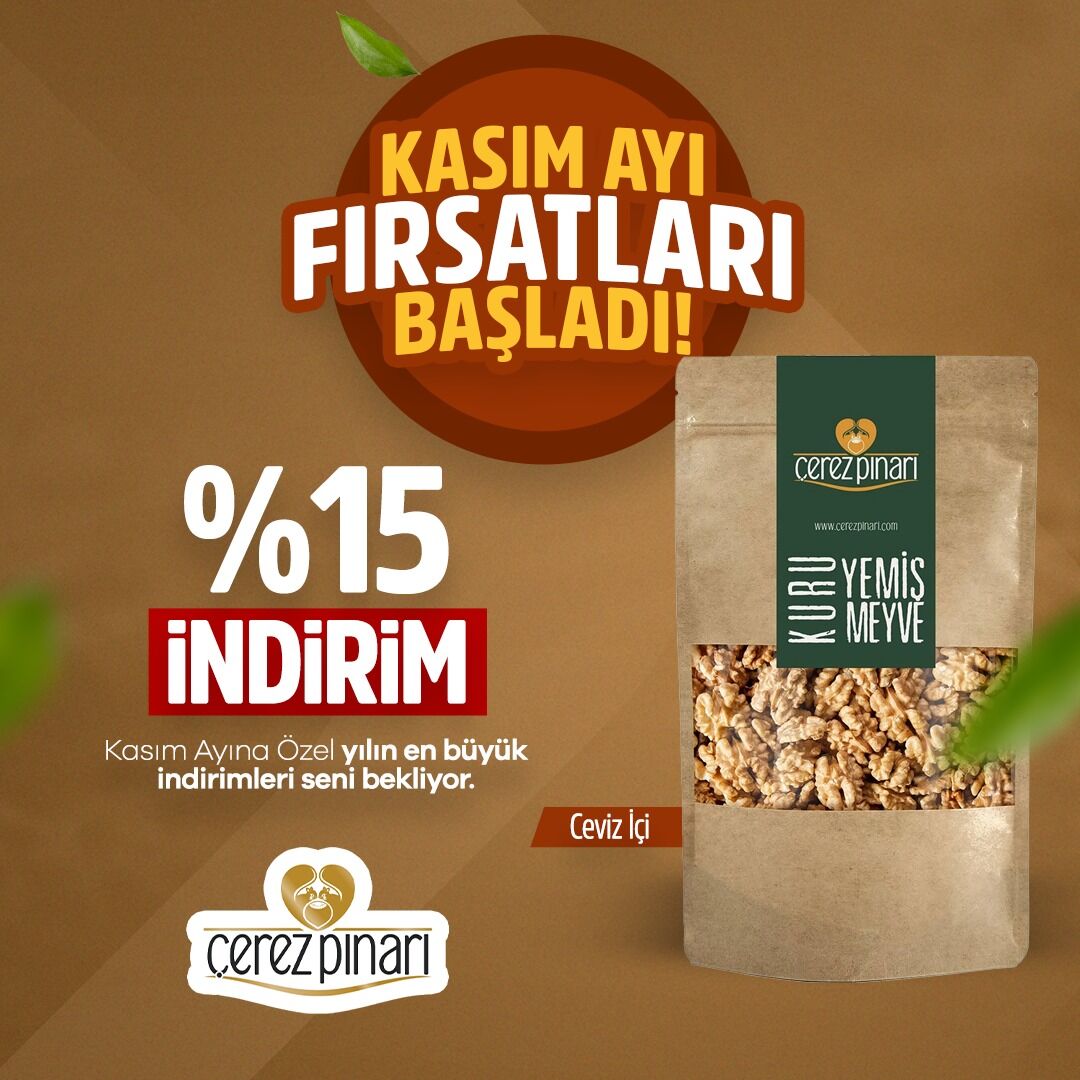 Kasım Ayı İndirmli Ceviz İçi