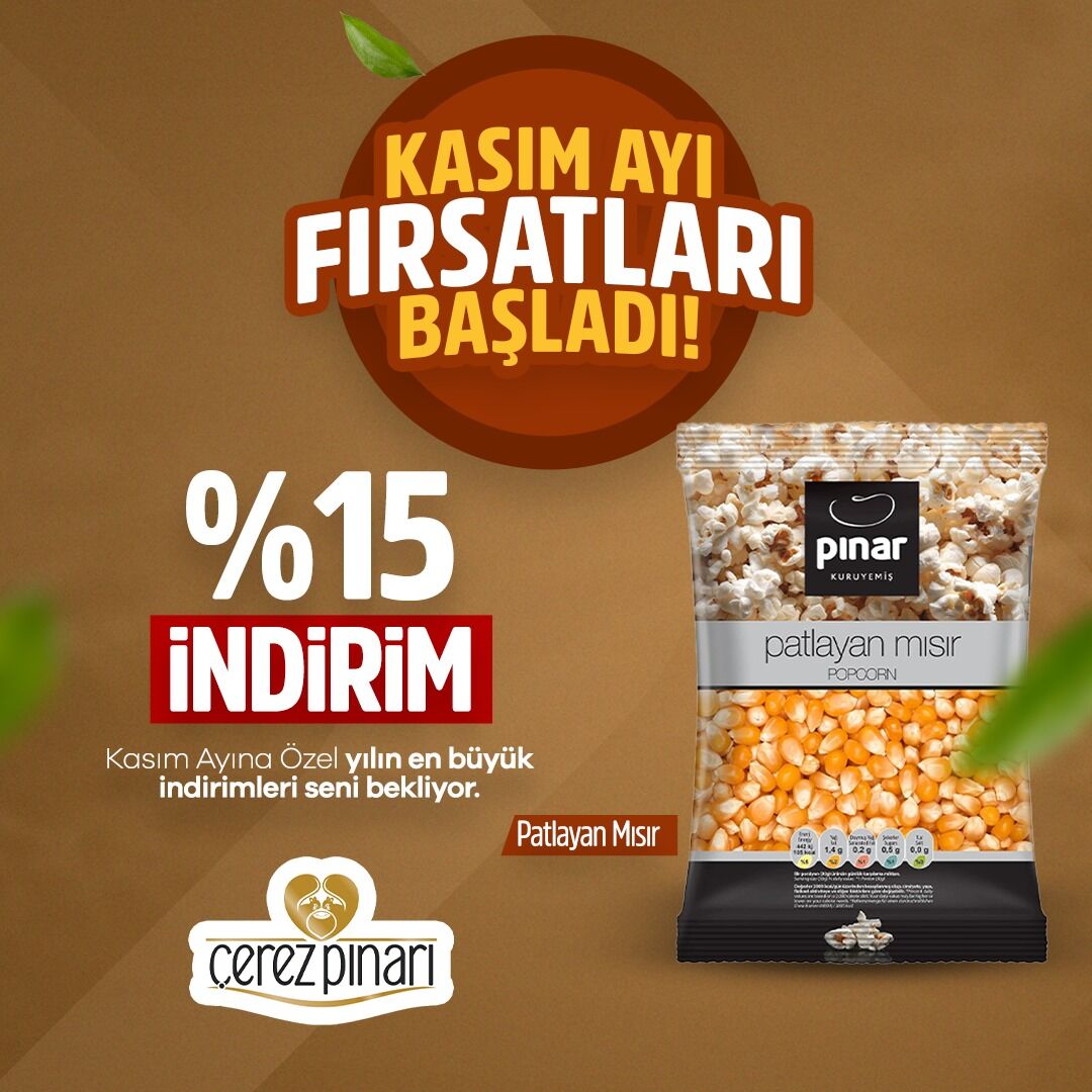 Kasım Ayı İndirmli Patlayan Mısır