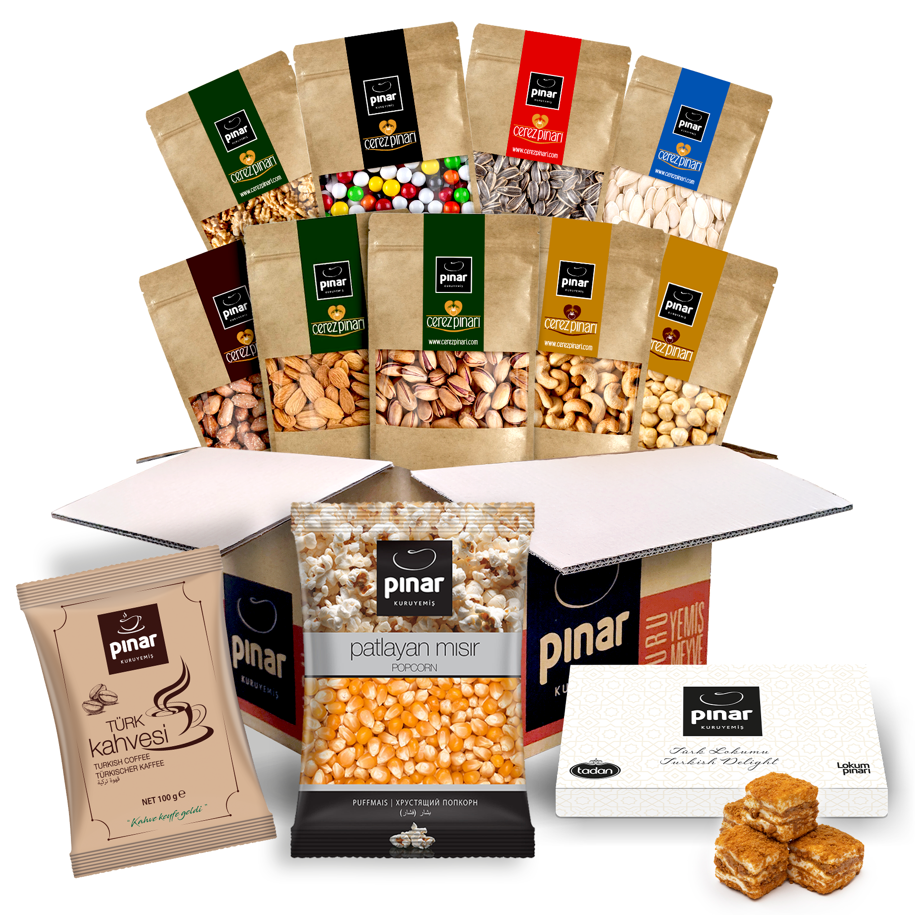 Pınar Kuruyemiş – 1.500 TL'lik Premium Kuruyemiş Hediye Seti | Şubat Ayı Kampanyası