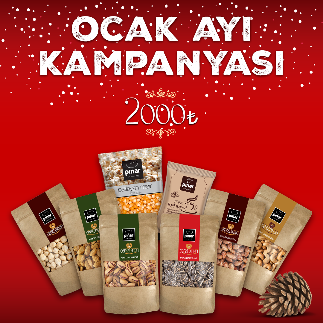 Pınar Kuruyemiş – Premium Kuruyemiş Hediye Seti | Ocak Ayı Kampanyası