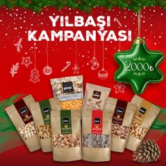 Pınar Kuruyemiş Yeni Yıl Paketi – Premium Kuruyemiş Hediye Seti | Yılbaşı Özel