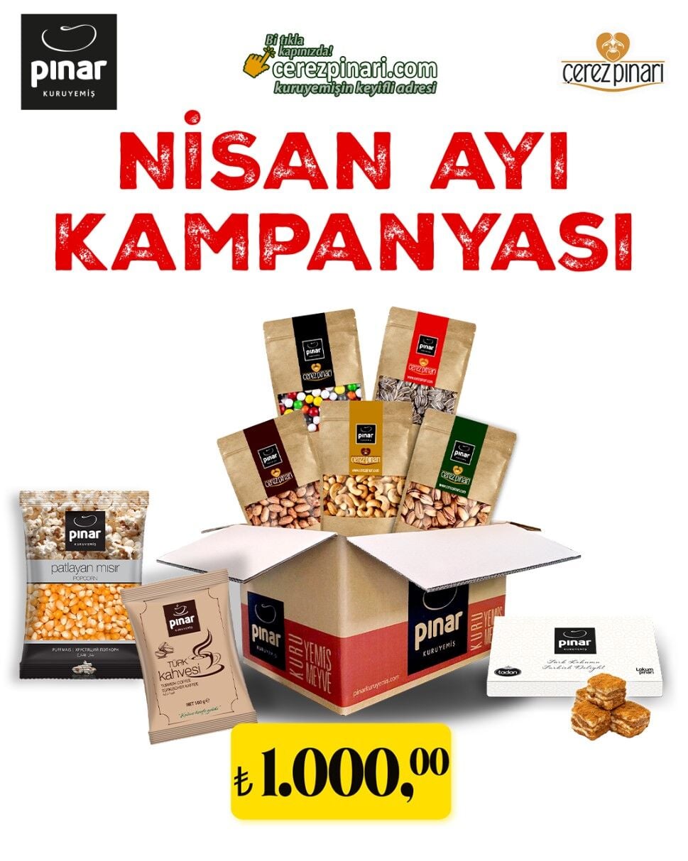 Pınar Kuruyemiş – 1.000 TL'lik Premium Kuruyemiş Hediye Seti