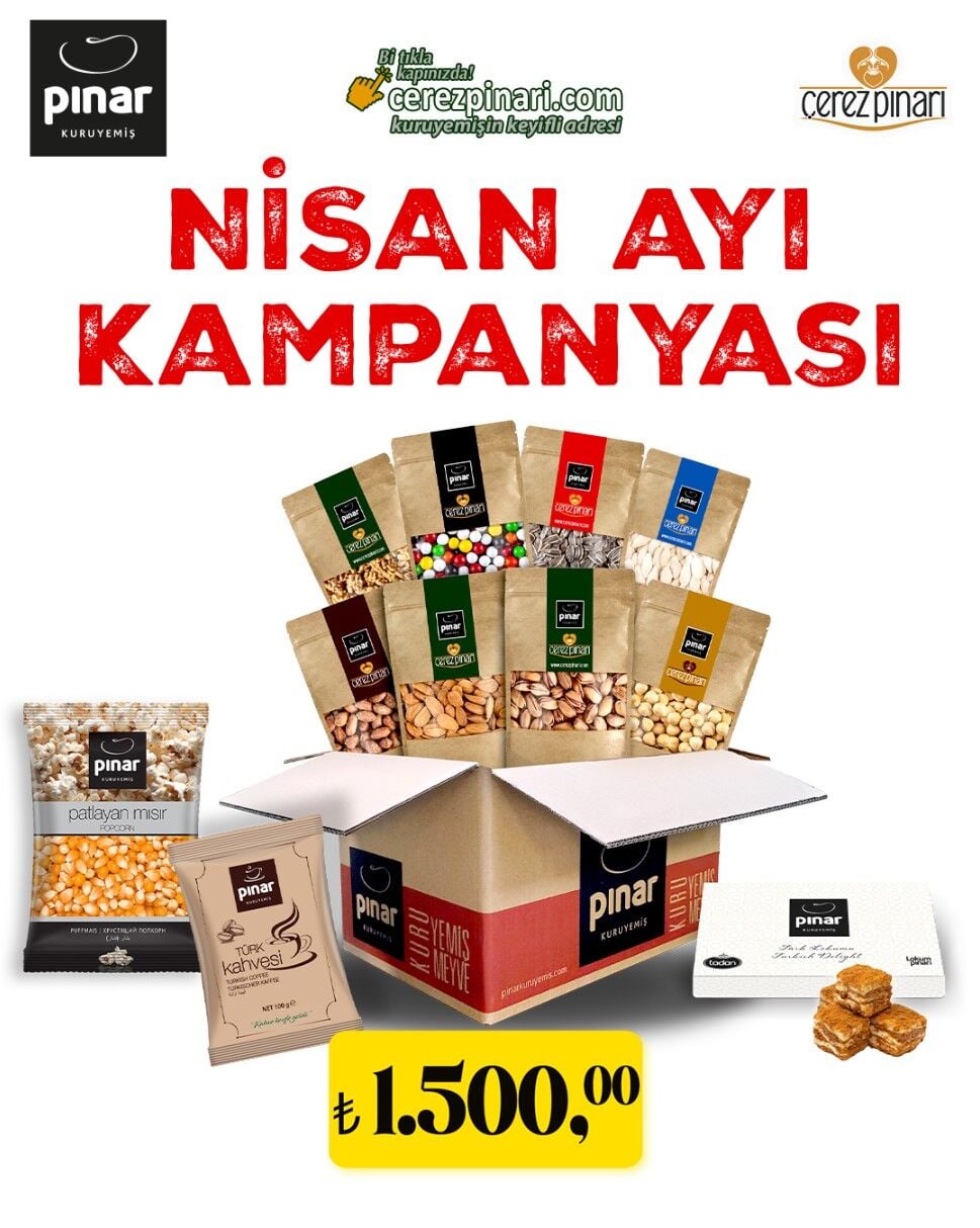 Pınar Kuruyemiş – 1.500 TL'lik Premium Kuruyemiş Hediye Seti